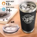 Emily's Best Papaw Ever Tumbler - Father's Day & - Birthday Gift For Papaw - From Grandchildren, Granddaughter, Grandson - New Grandpa - Image 4