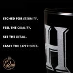 Monogrammed Gifts for Men - 4PC 11 Oz Custom Whiskey Glasses (I-Monogram) - Engraved Whiskey Glasses - Personalized Whiskey Glasses - Unique Bourbon Glasses - Personalized Glass Gifts for Dad - Image 6