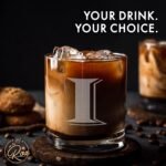 Monogrammed Gifts for Men - 4PC 11 Oz Custom Whiskey Glasses (I-Monogram) - Engraved Whiskey Glasses - Personalized Whiskey Glasses - Unique Bourbon Glasses - Personalized Glass Gifts for Dad - Image 7
