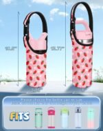 Water Bottle Carrier with Strap - Handheld Kids Water Bottle Holder for 10-16 oz / 14-20 oz Cute Cartoon Design Neoprene Crossbody Bottle Sling Bag for Boys Girls - Image 4