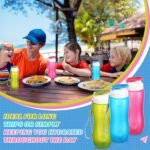 Maxdot 20 Pcs Reusable Water Bottles Bulk for Kids 12 oz Plastic Sports Water Bottle Gym Lightweight Snap Lid Bottle Easy Carry Leak Proof Bottles for Outdoor Fitness - Image 4