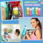 Maxdot 20 Pcs Reusable Water Bottles Bulk for Kids 12 oz Plastic Sports Water Bottle Gym Lightweight Snap Lid Bottle Easy Carry Leak Proof Bottles for Outdoor Fitness - Image 5