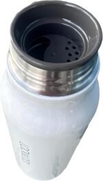 LocknLock Name Tumbler White 12oz, BPA-Free Double Wall Stainless Steel Vacuum Insulated Tumbler with Leak-Proof Lid and Handle, Thermal Travel Water Bottle - Image 3