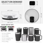3 Pack 20 oz Tumbler Lid, Replacement Lids for 20oz Yeti Tumbler, Magnetic Slider Covers, BPA-Free, Easy to Clean - Image 3
