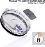 3 Pack 20 oz Tumbler Lid, Replacement Lids for 20oz Yeti Tumbler, Magnetic Slider Covers, BPA-Free, Easy to Clean - Image 4