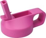 HYDRO CELL Sports Cap w/Straw for Wide Mouth Water Bottles - BPA Free Flip Spout Replacement Lid - 40 oz, 32 oz, 24 oz, 18 oz, 14 oz Sports Top Accessories (Fuchsia Sports Cap, 14oz-40oz) - Image 3