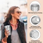 Stainless Steel Double Wall Cups, 16 oz Insulated Tumbler, 8 Pack Unbreakable Stackable Water Tumblers Insulated Metal Cup Premium Drinking Glasses for Travel Camping Home Outdoor - Image 5