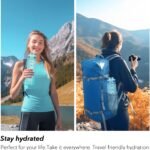 32oz Water Bottle with Time Marker, Motivational Drinking Bottle with Strap, BPA-Free Leak-Proof, Encouraging Water Bottle Time to Drink Water for Gym School Office Travel - Image 8