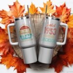 Legends Were Born In 1953 Years Of Being Awesome 72th Birthday Old Customized Name Tumbler Personalized With Lid Engraved 40oz with Lid - Image 6