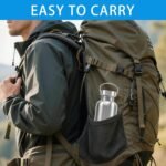 2 Pack 304 Stainless Steel Sports Water Bottles, 26 Oz Single Wall Metal Water Bottle with Handle, Non-Insulated Water Bottle for Cyclists, Runners, Picnics, Camping - Image 7