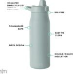 Simple Modern Filtered Water Bottle | Insulated Stainless-Steel Carbon Filter Travel Water Bottles | Reusable for Clean Drinking Water On The Go | 34oz, Sea Glass Sage - Image 3