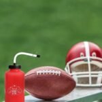 Hockey Water Bottles with Long Straw, Fit for Football Lacrosse Gym Sport, Plastic Squeezable Leakproof BPA Free, No Strange Smell, Easy to Clean, 1 Liter 32 oz (3 Straw Caps) (red) - Image 4