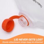 2L&1L Water Bag Compatible with Sawyer Squeeze Water Filter, Durable TPU Material, BPA & PVC Free Squeeze Pouch, Collapsible Hydration Canteens for Camping Hiking Cycling - Image 5