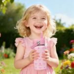 Kids Water Bottle With Straw Lid,Pink Bow 14 oz Stainless Steel Travel Bottle,Double Wall Leak Proof Kids Cup,Insulated Tumbler for Toddlers,Metal Bottle for School Boys Girls - Image 3