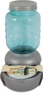 Petmate Mason Inspired Replendish Gravity Waterer, Water Dispenser for Dogs and Cats, 1 Gallon Silver, Made in USA - Image 3
