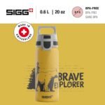 Sigg - Aluminium Kids Water Bottle - WMB ONE Brave Bear - Suitable For Carbonated Beverages - Leakproof - Lightweight - BPA Free - Climate Neutral Certified - Yellow - 20 Oz - Image 3