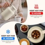 2 Pack 49oz Thermal Coffee Carafe and 15oz Insulated Water Bottle, Stainless Steel Vacuum Thermal Carafes and Water Bottle for Keeping Coffee, Tea, Water - Keep 12 Hours Hot, 24 Hours Cold - Image 4