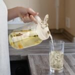 YORY 2 Quart Glass Pitcher with Filter Lid Airtight Cold Water Jug for Lemonade Tea Juice Milk Iced Coffee Fruit Drinks Airtight,64 oz - Image 3