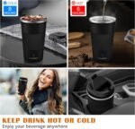 MOMSIV 17oz Travel Mug, Insulated Coffee Cup with Leakproof Lid, Vacuum Stainless Steel Double Walled Reusable Tumbler for Hot and Cold Water Coffee and Tea In Travel and Car - Image 4