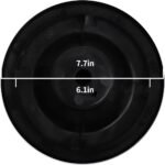 VECYS Universal Water Cooler Bottle Seat Replacement, Smart Seat Water Guard Assembly Secure and Durable Design, Compatible with Most Dispensers, Black - Image 3