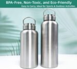 CDJ 52oz Uninsulated Single Wall Stainless Steel Water Bottle, Reusable Metal Water Bottle for Sports, Leakproof and Durable, Perfect for Hiking, Gym, Picnics, and Outdoor Activities - Image 3