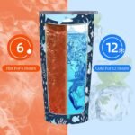 Cute Sharks Underwater Tumbler Cup with Lid and Straw, 20 oz Stainless Steel Insulated Travel Mug, Hot and Cold Water Bottle, Water Plants Souvenir for Men Women - Image 7
