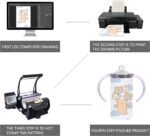 2 Pack Sublimation Blank Sippy Cup Tumblers with Handles Straight Stainless Steel Insulated Skinny Tumblers with Splash-proof Lid 12 oz Shatterproof Water Tumbler - Image 5