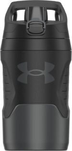 Under Armour 32 oz Insulated Water Bottles - Sports Water Jug with Fence Hook, Leak Resistant for Baseball, Football & More, 32 oz Insulated, Jet Grey/Black - Image 3