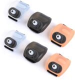 7oz Wrist Water Bottle with Twist Cap and Spout, No Straw, Portable Swell Water Bottle Sports for Running, Gym, and Outdoor, BPA-Free Compact Design, 2Pcs Orange Clear - Image 3