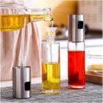 INF Oil sprayer bottle, stainless steel and glass spray bottle for oil / vinegar, 100 ml - Image 3