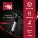 Vacu Vin Wine Saver Vacuum Stoppers – Set of 6 – Gray – Airtight Seal for Opened Bottles – Preserves Wine Freshness Up to 10 Days – Reusable & Dishwasher Safe – For Wine Saver Pump - Image 6