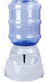 Pet Water Dispenser Station - 1 Gal Replenish Pet Waterer for Dog Cat Animal Automatic Gravity Water Drinking Fountain Bottle Bowl Dish Stand - Image 4