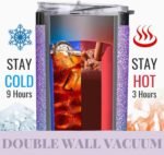 Onebttl Purple Butterfly Gifts for Women with Initial for Butterfly Lovers, 20oz Stainless Steel Tumbler, Perfect for Birthday, Christmas, Mother's Day - Glitter J - Image 3