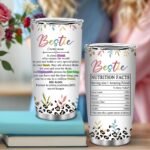 Bestie Gifts for Women, 20 Oz Bestfriend Tumblers for Women with Brush & Straw, Bestie Tumbler, Friendship Gift for Birthday Thanksgiving Christmas, Friend Coffee Tumbler, 1 PCS - Image 3