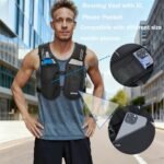 Running Vest for Men Women, Adjustable Hydration Vest with 500ml Soft Water Bottle, Reflective Hydration Pack for Trail Marathon Running, Hiking, Cycling - Image 4