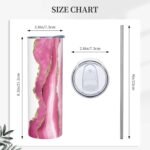 Personalized Skinny Tumbler with Lid and Straw Custom Cups with Photo Name Text Customized Print Picture Cup Gifts for Christmas Birthday for Dad Mom Friends Men Women - Image 4