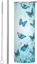 Personalized Skinny Tumbler with Lid and Straw Custom Cups with Photo Name Text Customized Print Picture Cup Gifts for Christmas Birthday for Dad Mom Friends Men Women - Image 5