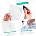 Kisangel 2pcs Flat Water Bottles 450ml Transparent Water Bottles Plastic Slim Leakproof Kettle for Sports Portable Travel - Image 5