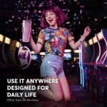 DA Plastic Tumbler With Lid And Straw, Double Wall Design, Leak Resistant Reusable BPA Free Travel Cup For Iced Coffee And Smoothies, 24oz (Purple) - Image 9