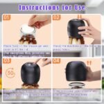 6-in-1 Vacuum Sealer: Regular and Wide-Mouth Mason Jars, Wine Bottles, Vacuum Bags, Lunchboxes, and even Non-Standard Vacuum Containers-Black - Image 7