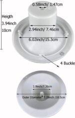 Water Cooler Water Dispenser Smart Seat Assembly Bottle Holder Replacement Part for bottled water coolers (1 piece/White) - Image 3