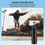 Insulated Water Bottle with Magnetic Phone Holder Compatible with MagSafe and iPhone,Double-Sided Magnet,Hot 12H Cold 24H,Stainless Steel Water Bottle Phone Mount for Sports Travel,27oz (Black) - Image 7