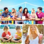 Maxdot 15 Pack Clear Plastic Tumblers with Lids and Straw 16 oz Drinking Reusable Cups with Straw Iced Coffee Cups Water Bottles Mugs Bulk for Wedding Party Birthday Gifts - Image 5