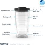 Tervis Navy Made in USA Double Walled Insulated Tumbler Travel Cup Keeps Drinks Cold & Hot, 16oz, Anchor - Image 4
