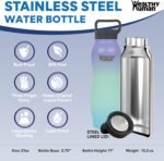 Healthy Human Stainless Steel Curve Water Bottle | 100% BPA Free Thermos for Kids & Adults | Vacuum Insulated Water Bottles | Metal Bottles with Leak Proof Lid (21 oz/ 621 ML, Sunset) - Image 3