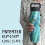 Healthy Human Stainless Steel Curve Water Bottle | 100% BPA Free Thermos for Kids & Adults | Vacuum Insulated Water Bottles | Metal Bottles with Leak Proof Lid (21 oz/ 621 ML, Sunset) - Image 7