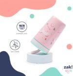 Zak Designs Unicorn Kelso Tumbler Set,Leak-Proof Screw-On Lid with Straw, Bundle for Kids Includes Plastic and Stainless Steel Cups with Bonus Sipper, 3pc Set, Non-BPA - Image 5