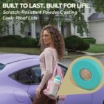 DualSip 32oz Vacuum Insulated Reusable Stainless Steel Water Bottle – 2 Lids (Straw & Chug) Leakproof, BPA Free, Wide Mouth Sports Bottle for Travel, Gym, Hiking, Outdoors, School & Office - Image 6