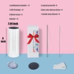8 Pack 20oz Sublimation Tumblers Bulk, Sublimation Tumbler Blank, Skinny Straight Stainless Steel Blanks Cups with Individual Box (8, 20OZ) - Image 3