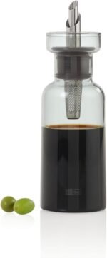 AdHoc AromaPour Oil & Vinegar Dispenser - Reusable, No-Drip Glass Container with Stainless Steel Filter - Dishwasher Safe - 4 oz - Image 3